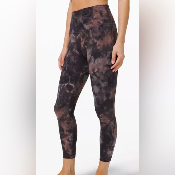 Lululemon Diamond Dye Graphite Grey Pink Pastel Align Legging,Size-0,Inseam-28” - Picture 5 of 9